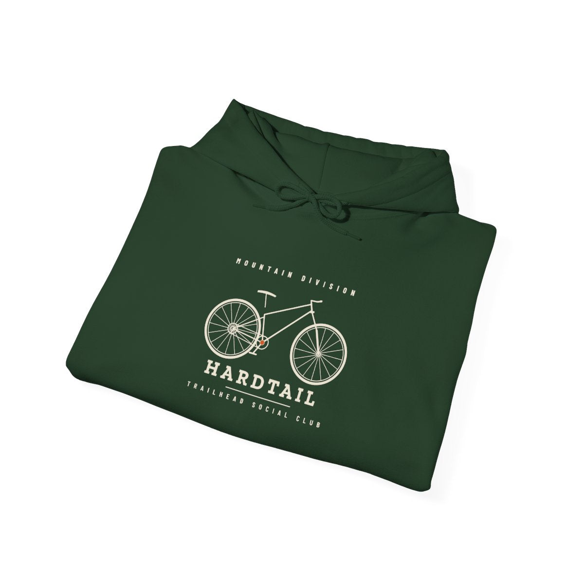 Hardtail Hoodie in Forest Green, folded