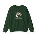 Coffee Outside Crewneck in Forest Green, front view