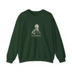 Lookout Tower Crewneck in Forest Green, front view
