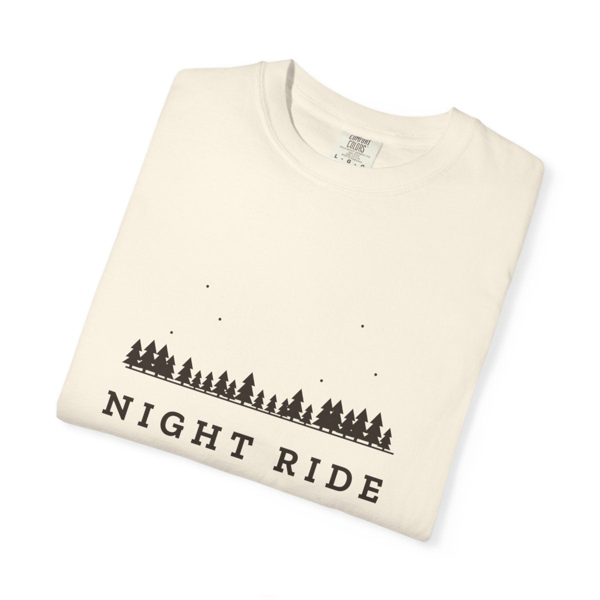 Night Ride Tee in Ivory, folded