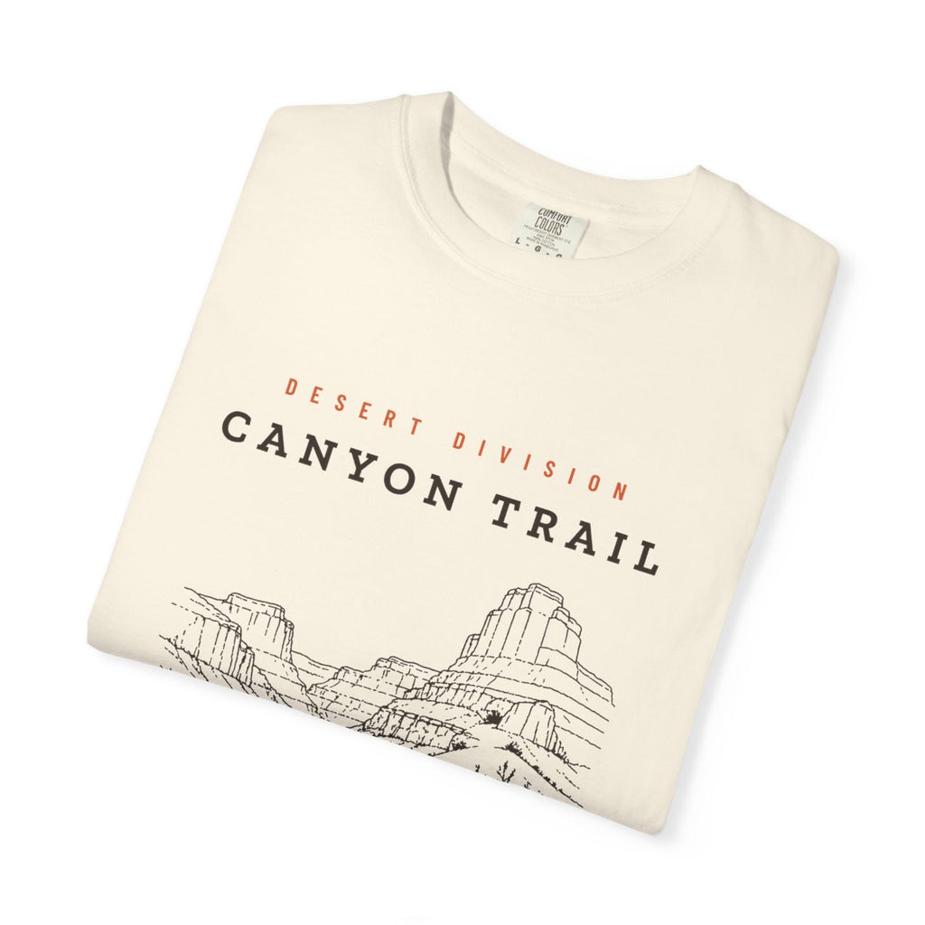 Canyon Trail Tee in Ivory, folded