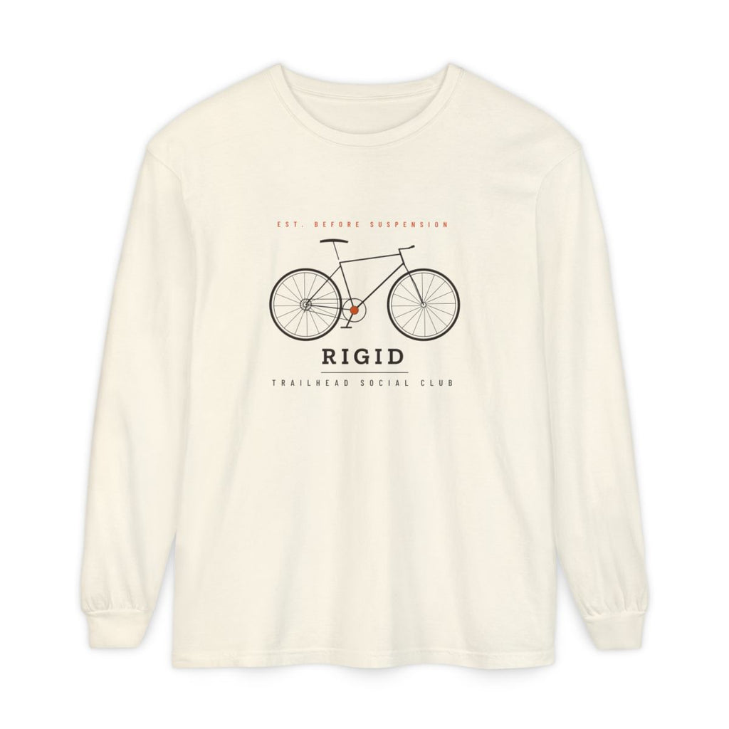 Rigid Long Sleeve Tee in Ivory, front view