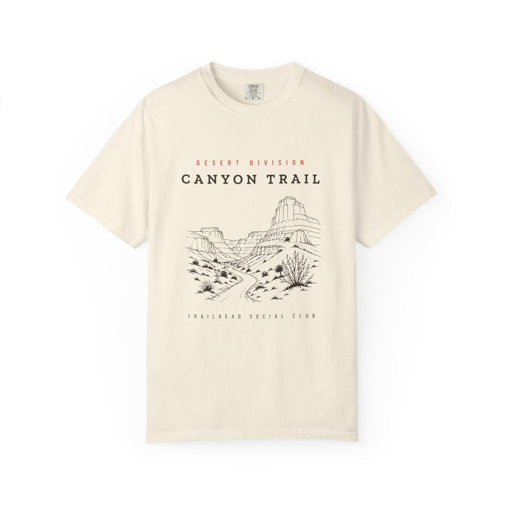 Canyon Trail Tee in Ivory, front view