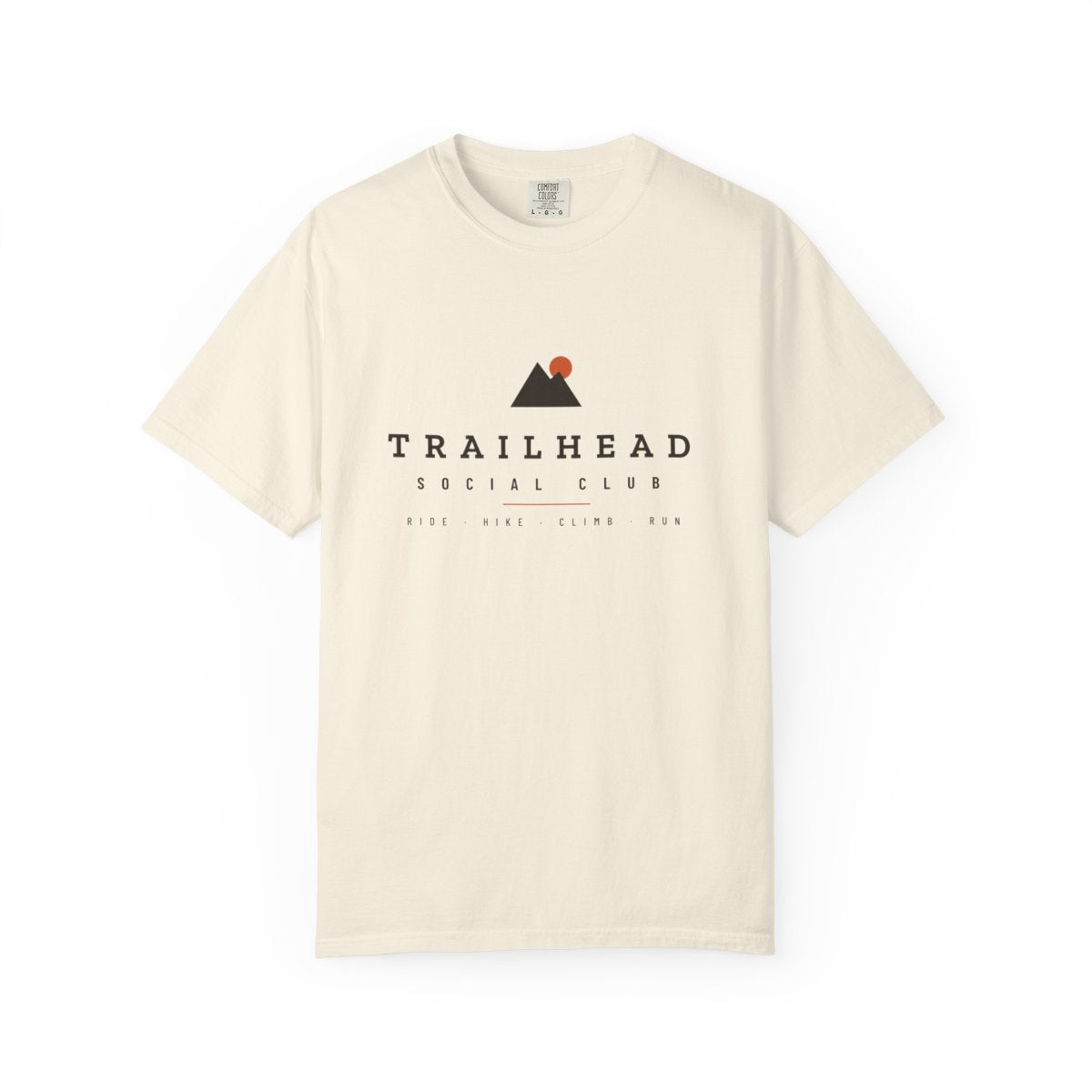 Club Wordmark Tee in Ivory, front view