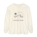 County Road Long Sleeve Tee in Ivory, front view