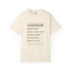 Club Rules Tee in Ivory, front view