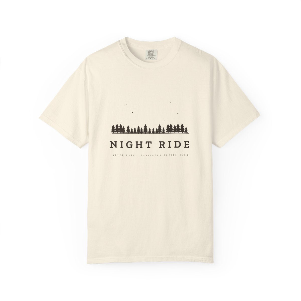 Night Ride Tee in Ivory, front view