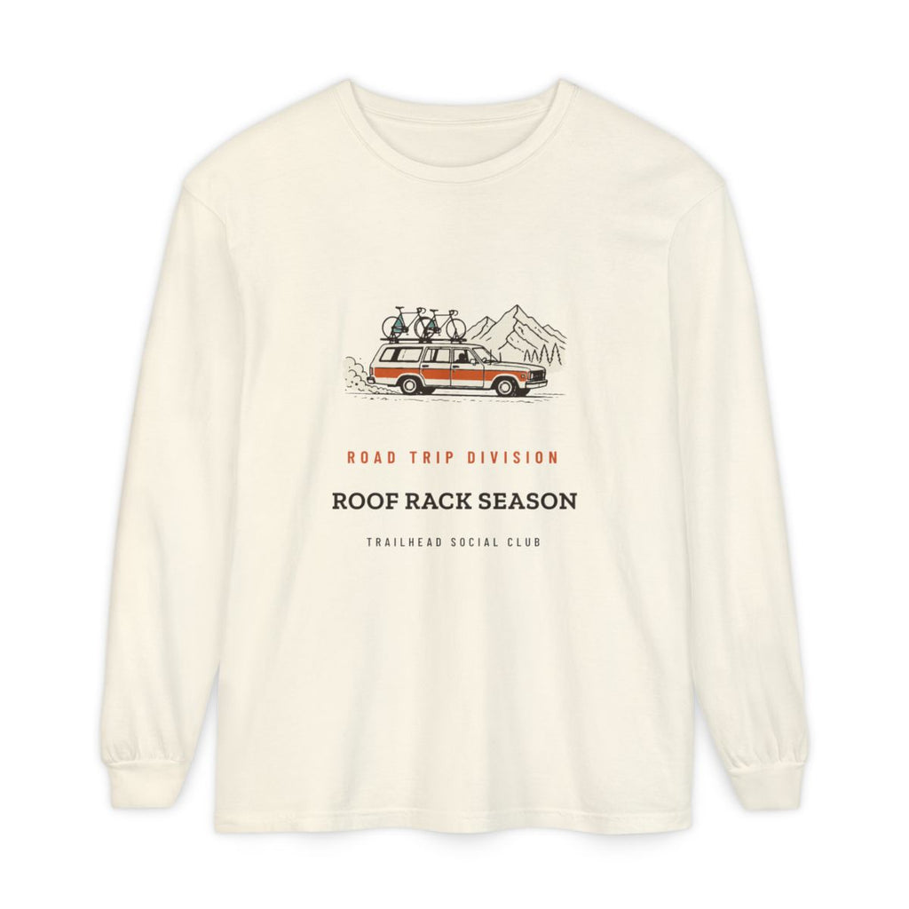 Roof Rack Season Long Sleeve Tee in Ivory, front view