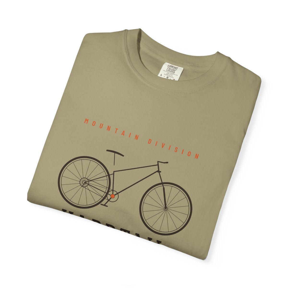 Hardtail Tee in Khaki, folded