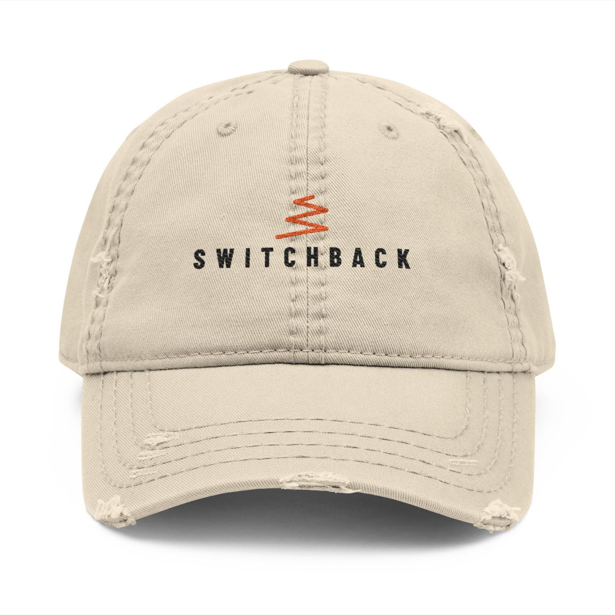 Switchback Dad Hat in Khaki, front view
