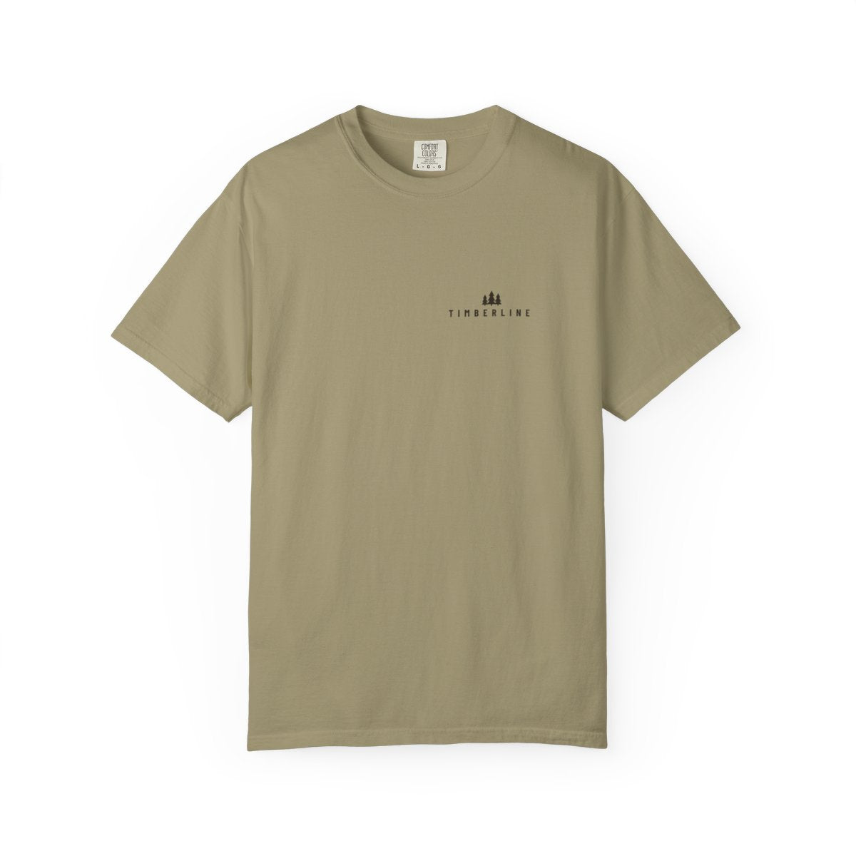 Timberline Pocket Tee in Khaki, front view