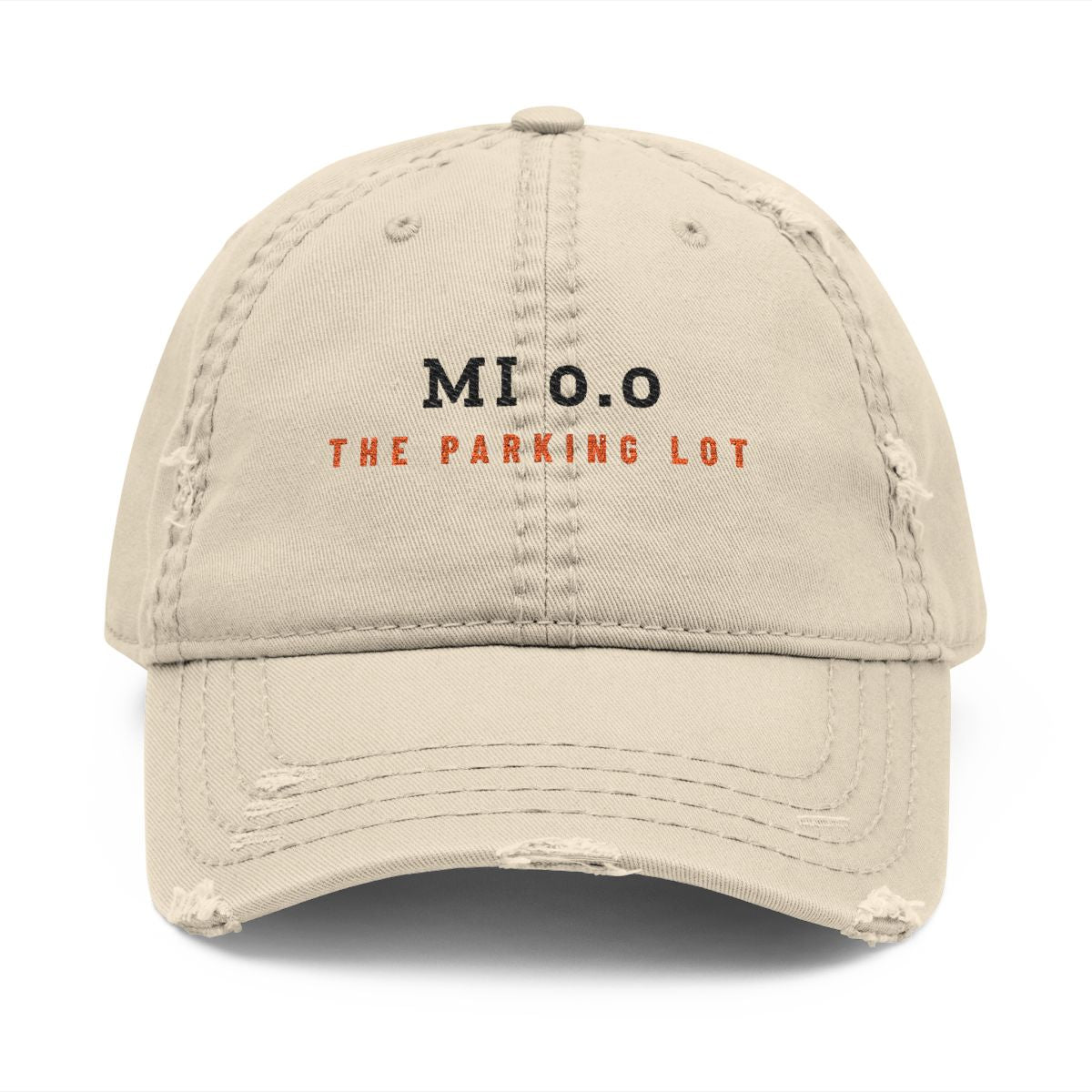 Mile Zero Dad Hat in Khaki, front view