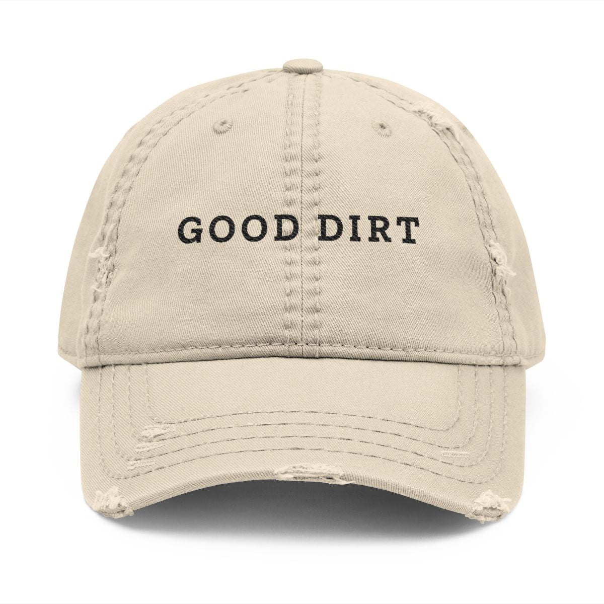 Good Dirt Dad Hat in Khaki, front view