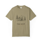 Mountain Hut Tee in Khaki, front view