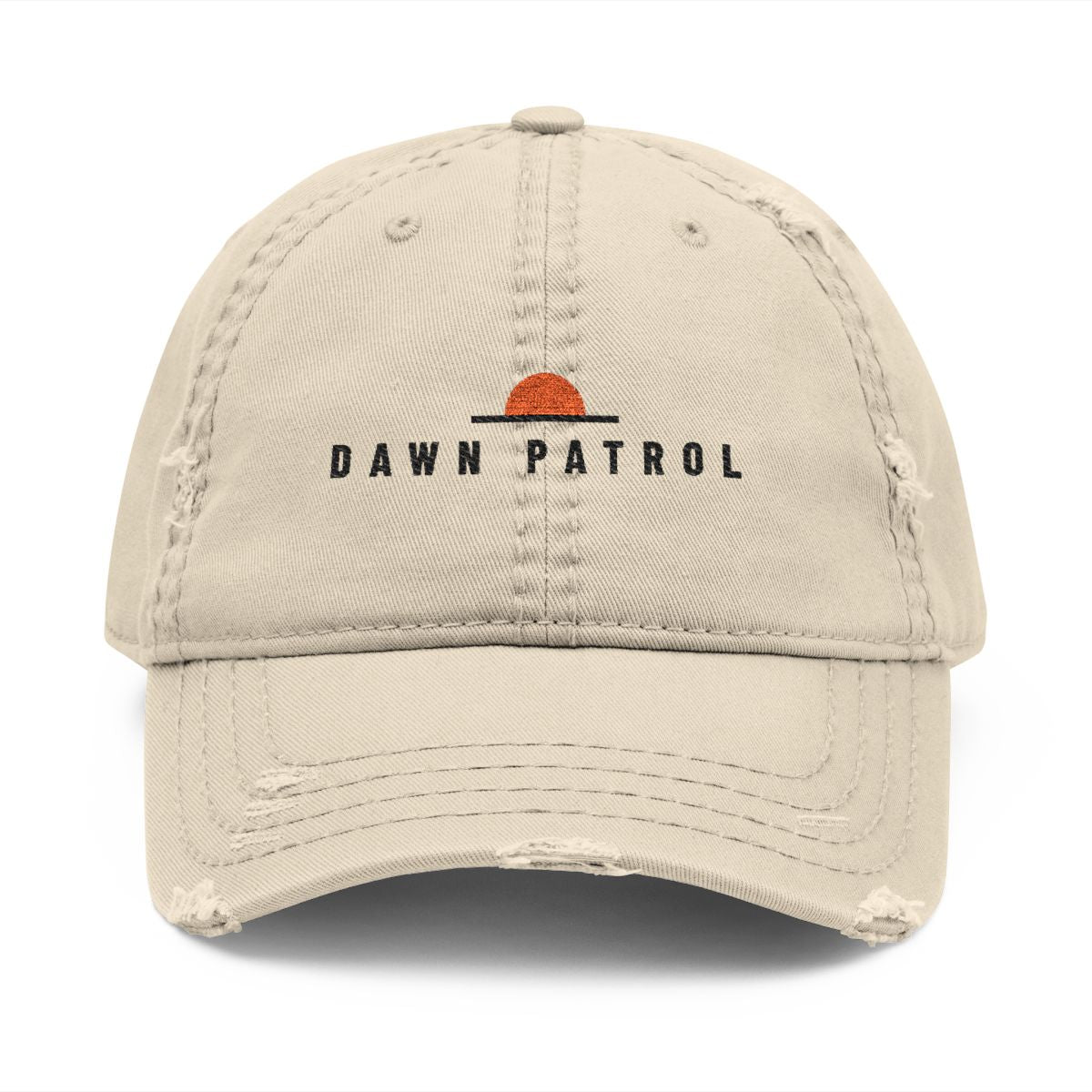 Dawn Patrol Dad Hat in Khaki, front view