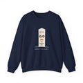 Mile Zero Crewneck in Navy, front view