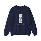 Mile Zero Crewneck in Navy, front view