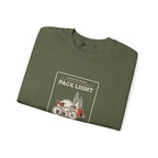 Pack Light Crewneck in Military Green, folded