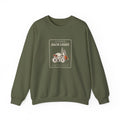 Pack Light Crewneck in Military Green, front view