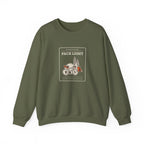 Pack Light Crewneck in Military Green, front view