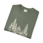 Footbridge Tee in Moss, folded