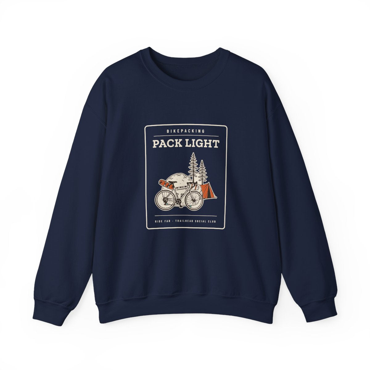 Pack Light Crewneck in Navy, front view