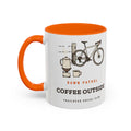 Coffee Outside Mug in Orange, design side
