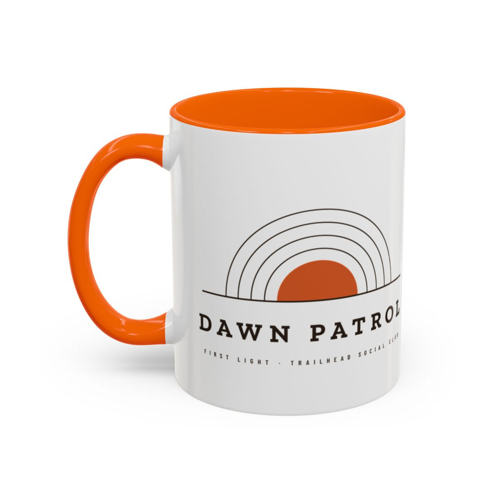 Dawn Patrol Mug in Orange, design side