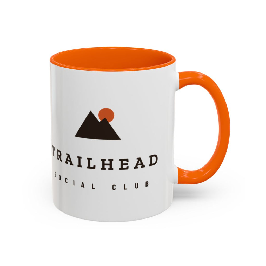 Hardtail Mug in Orange, club wordmark side