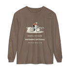 Pavement Optional Long Sleeve Tee in Espresso, front view