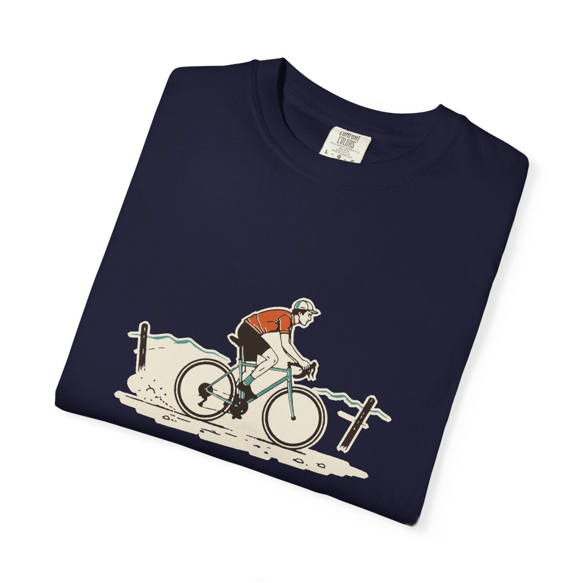 Pavement Optional Tee in True Navy, folded
