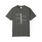 Trail Junction Tee in Pepper, front view