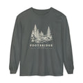Footbridge Long Sleeve Tee in Pepper, front view