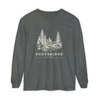 Footbridge Long Sleeve Tee in Pepper, front view