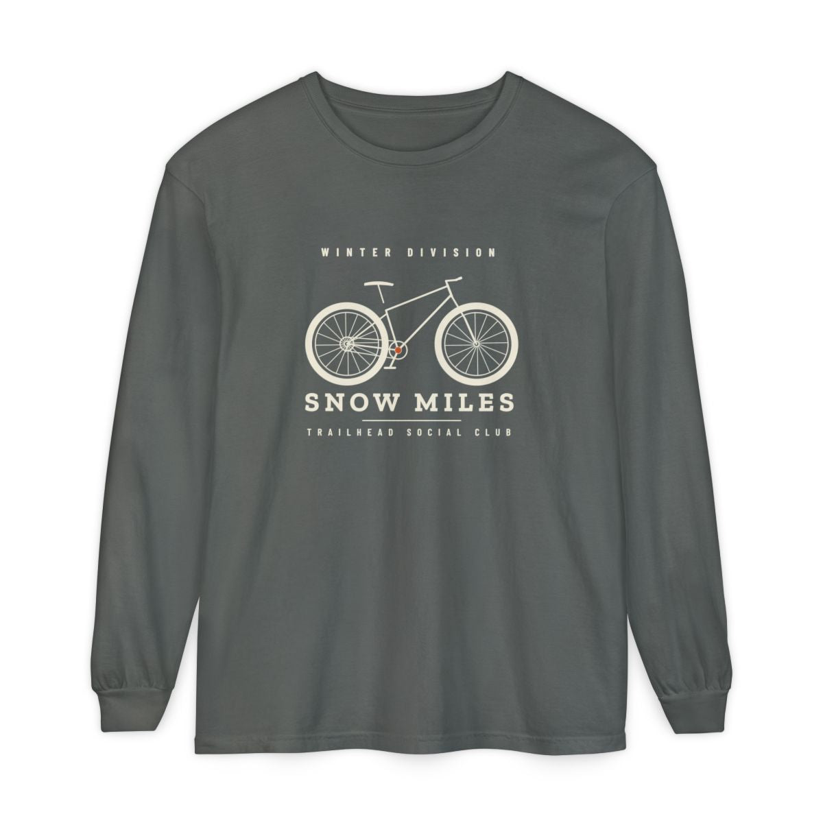 Winter Division Long Sleeve Tee in Pepper, front view