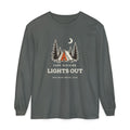 Lights Out Long Sleeve Tee in Pepper, front view