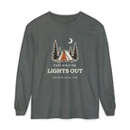 Lights Out Long Sleeve Tee in Pepper, front view