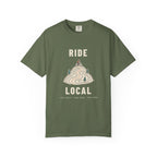 Ride Local Tee in Sage, front view