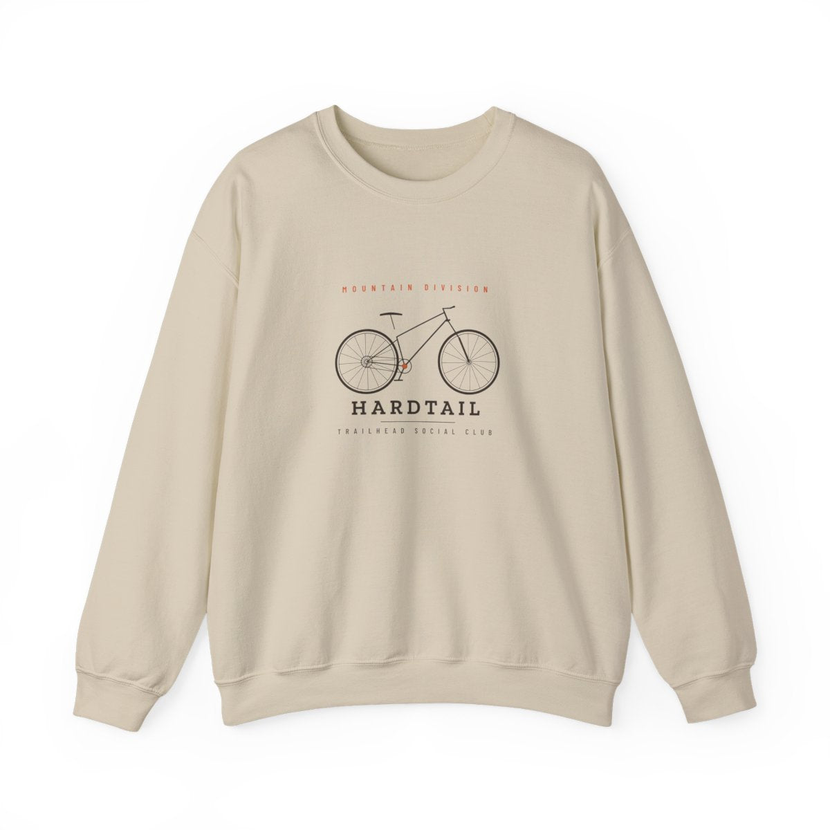 Hardtail Crewneck in Sand, front view