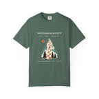 Switchback Society Tee in Blue Spruce, front view