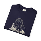 The Crag Tee in True Navy, folded