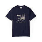 The Trailhead Tee in True Navy, front view