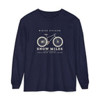 Winter Division Long Sleeve Tee in True Navy, front view