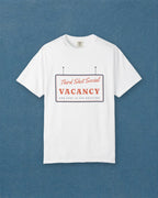 Vacancy Tee in White, styled