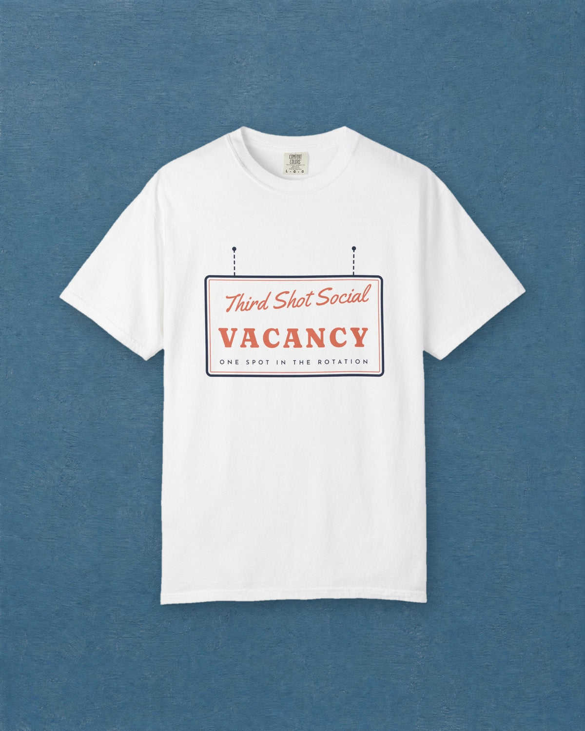 Vacancy Tee in White, styled