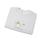 Water Early Crewneck in Ash, folded