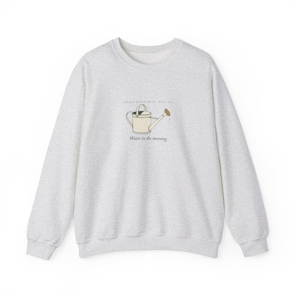 Water Early Crewneck in Ash, front view