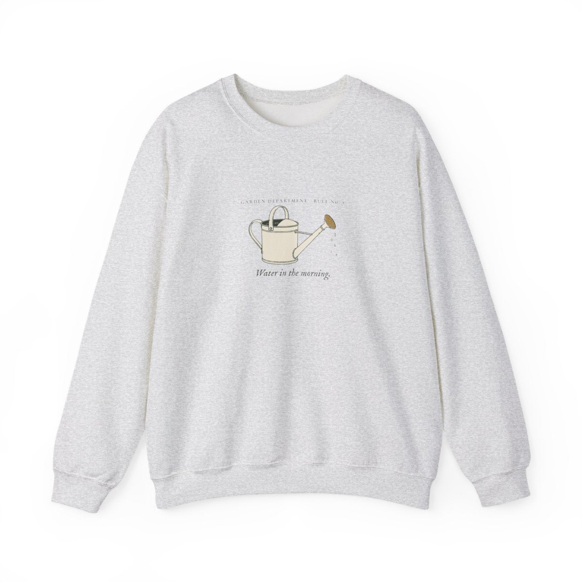 Water Early Crewneck in Ash, front view