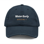 Water Early Dad Hat in Dark Navy, front view