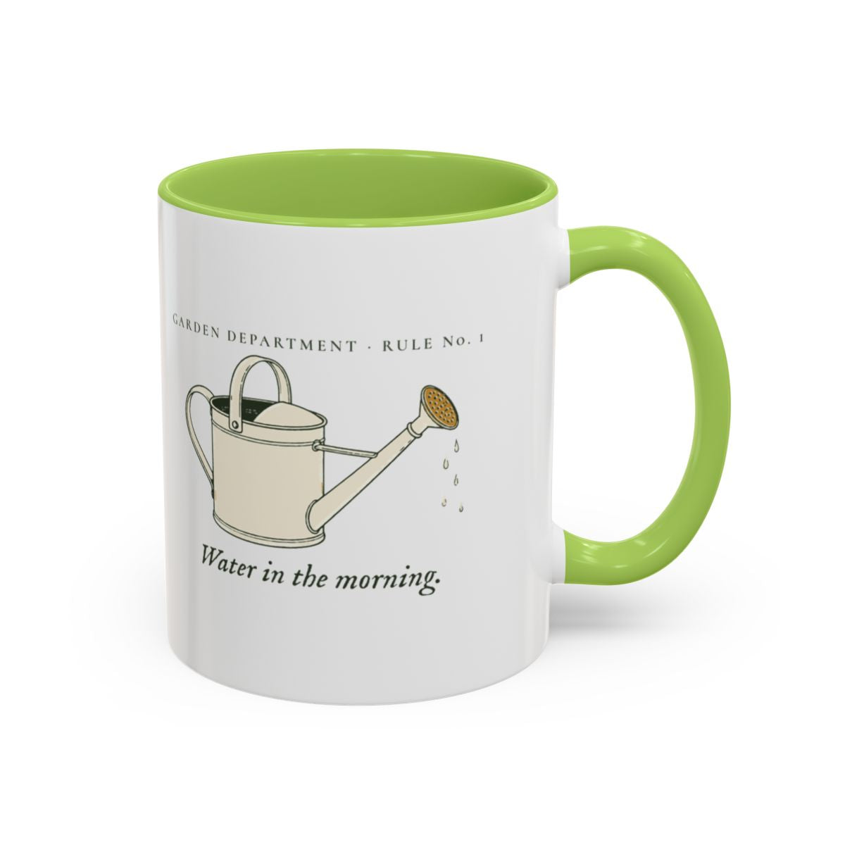 Water Early Mug in Light Green, right side